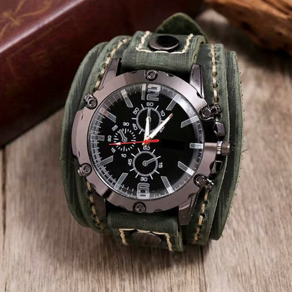 Men's "Cavalier" Leather Watch