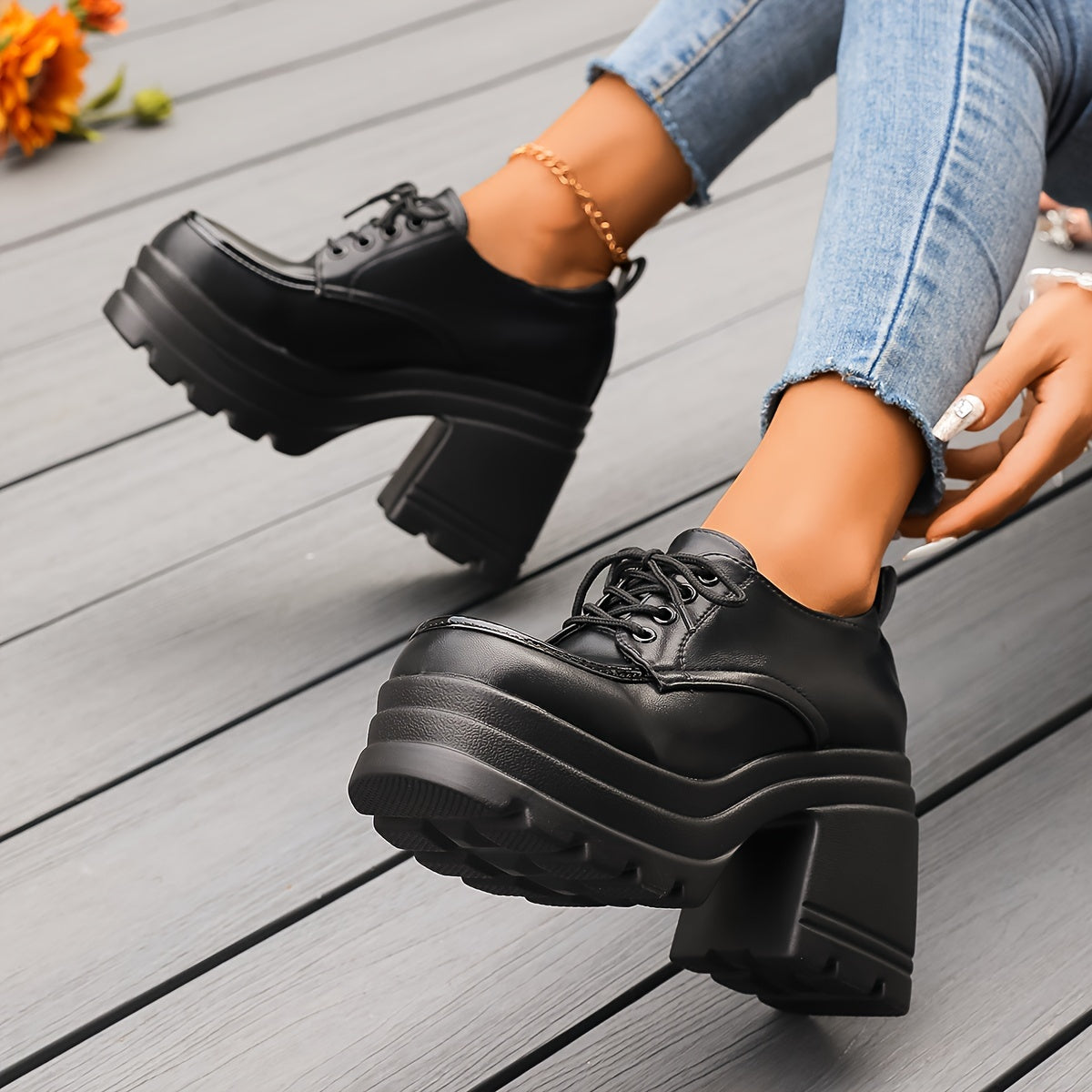 Luna Platform Oxfords