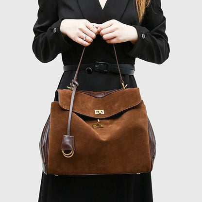 Juliette Genuine Suede Handbag