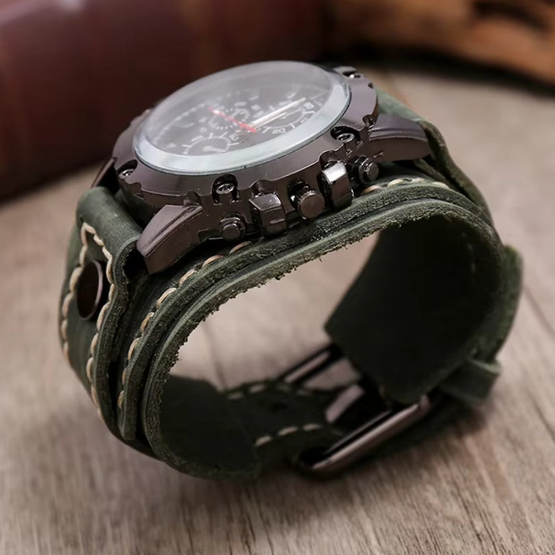 Men's "Cavalier" Leather Watch