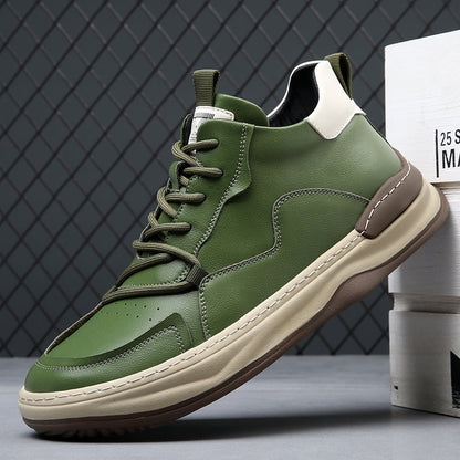 Noble Italiana Leather Hi-Top Trainers