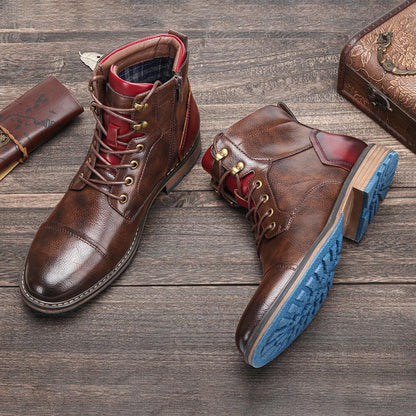 Cris | Handmade premium leather oxford boots for men
